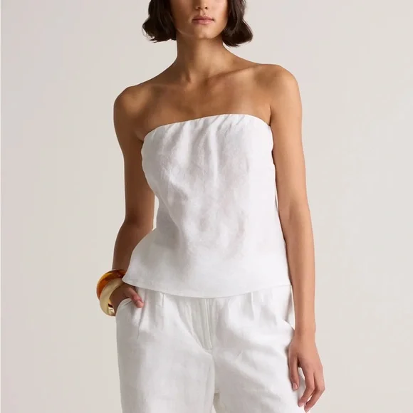 Quince 100% European linen strapless top.
Size medium - Picture 4 of 8